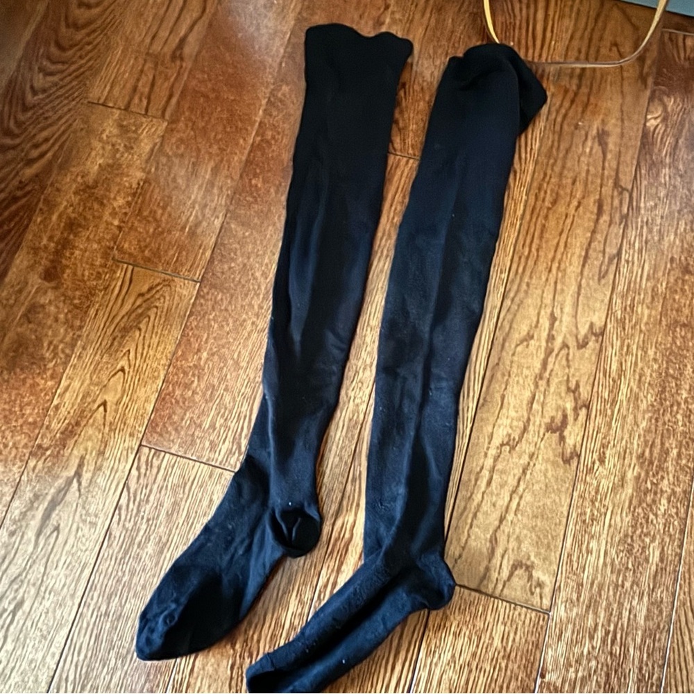 Black Women's Over-the-Knee Socks